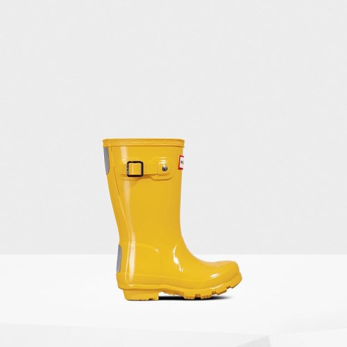 Hunter Original Gloss Rain Boots For Kids - NZ T4165